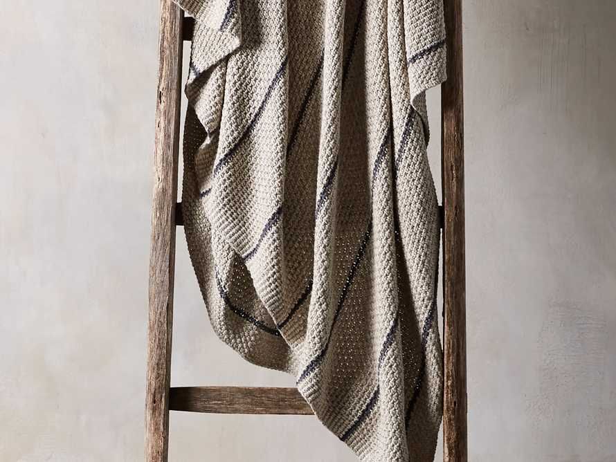 Cotton Knit Baisley Stripe Throw | Arhaus