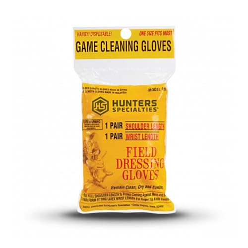 Hunters Specialties Field Dressing Gloves - 2 Pack | 1 Pair Latex Gloves & 1 Pair Shoulder-Length Poly Gloves | Amazon (US)