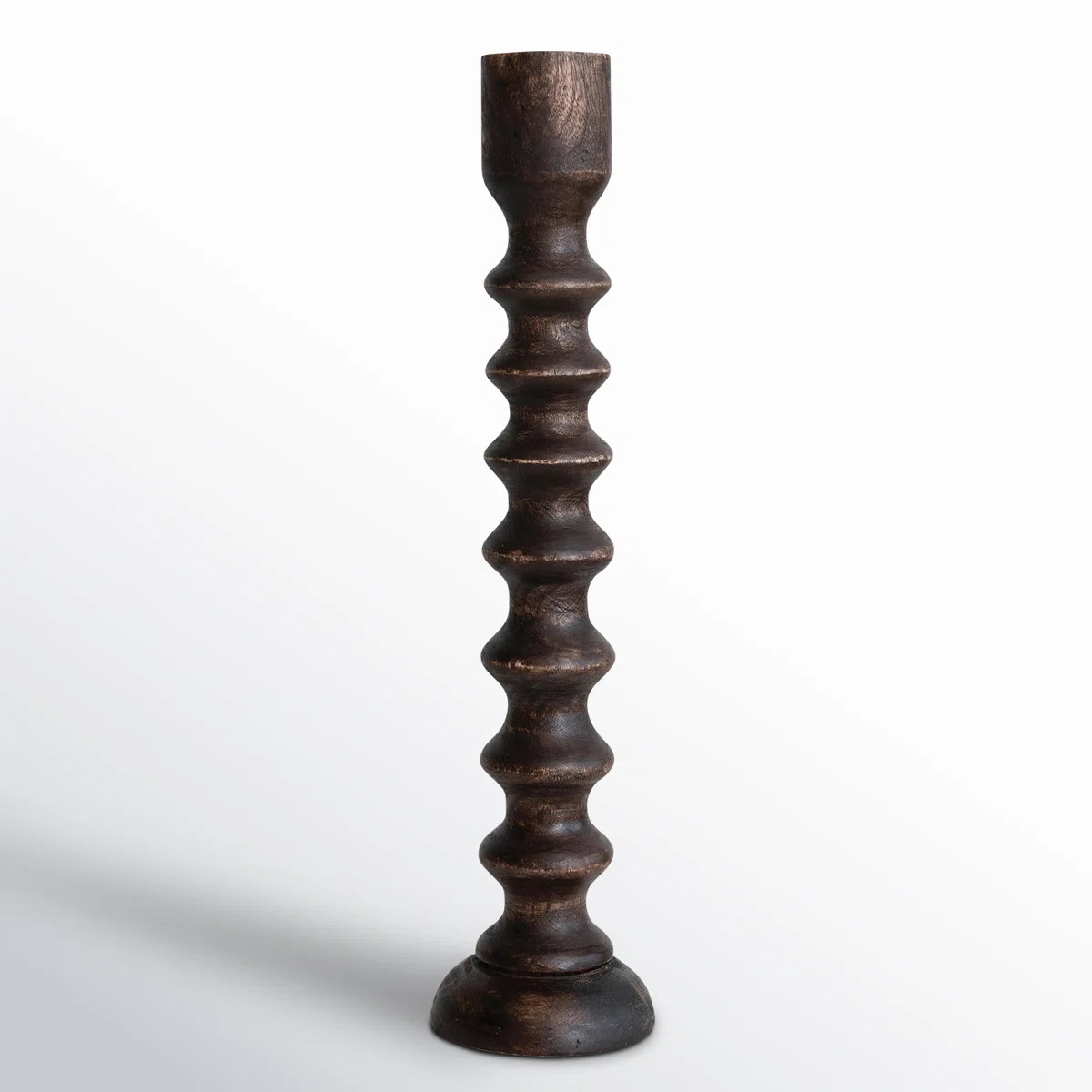 Hand Carved Wood Taper Candle Holder | Wayfair North America