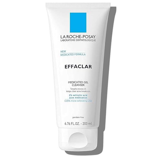 La Roche-Posay Effaclar Medicated Gel Acne Face Wash, Facial Cleanser with Salicylic Acid for Acn... | Amazon (US)