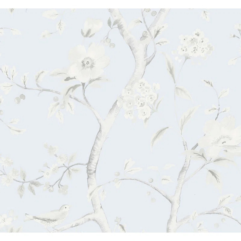 Lillian August Southport Floral Trail Wallpaper Roll | Wayfair North America
