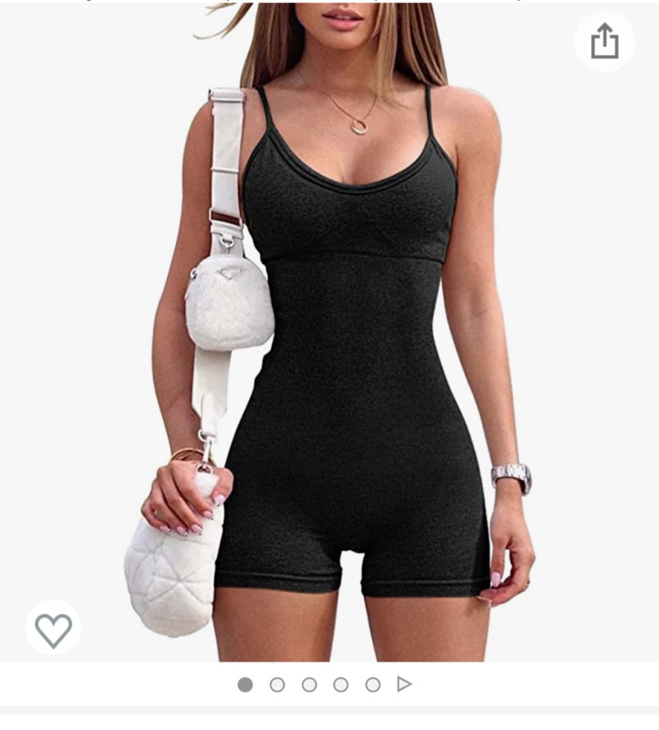 Black workout romper 

#LTKunder50 #LTKstyletip #LTKunder100