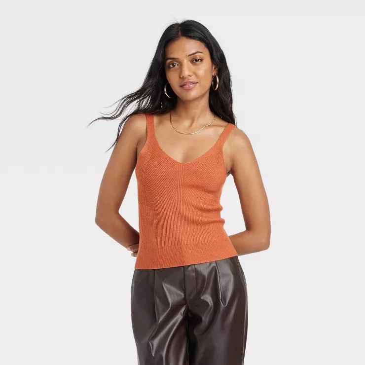 Women's Fine Gauge Sweater Tank - A New Day™ | Target