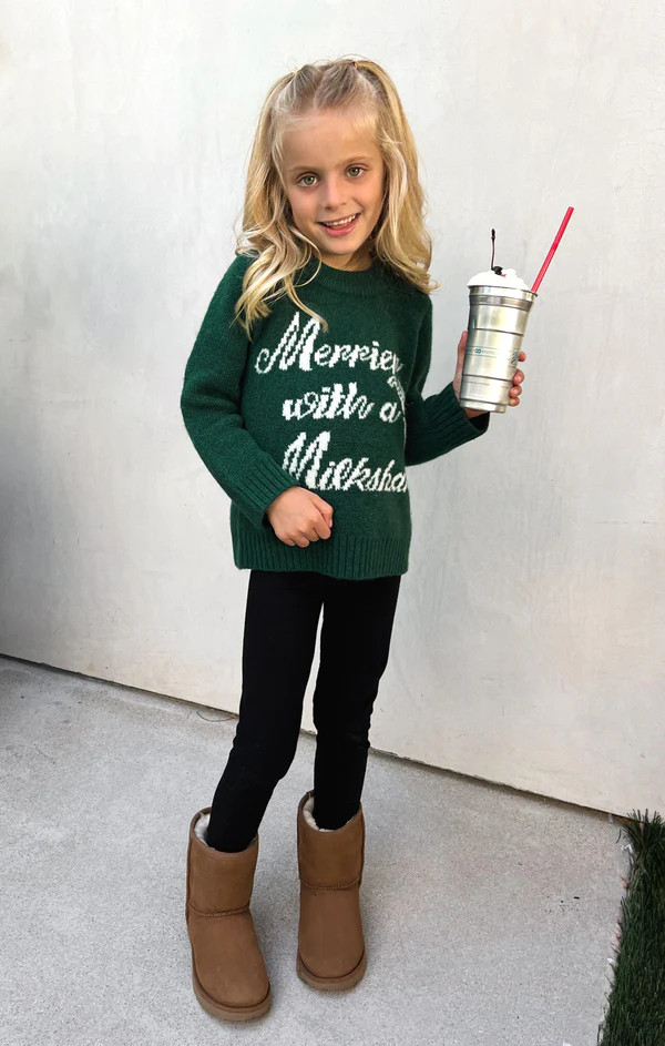 Lil Classic Crewneck Sweater ~ Milkshake Graphic Knit | Show Me Your Mumu