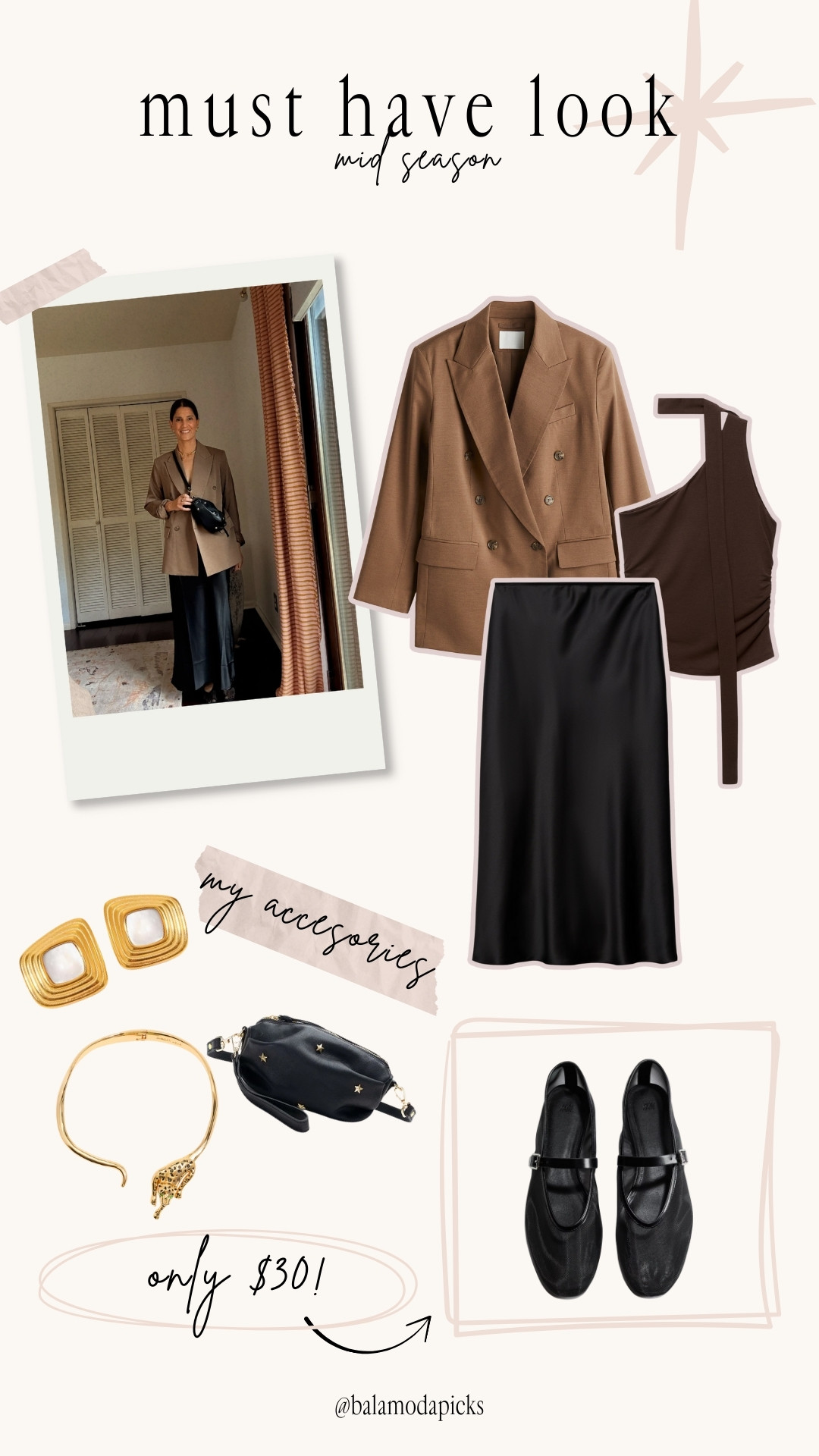 ✨ Transitional look idea ✨
A satin skirt + blazer is the perfect combo for mid-season outfits.
It gives you that polished vibe for the office, while still being comfy enough for your day-to-day mom duties or running errands.

This versatile outfit is ideal when you want to look stylish and effortless without overthinking. Pair it with sneakers for a casual touch, or with heels if you need something more elevated.

#transitionalstyle #momstyle #officeoutfit 

 

#LTKOver40 #LTKFindsUnder100 #LTKStyleTip