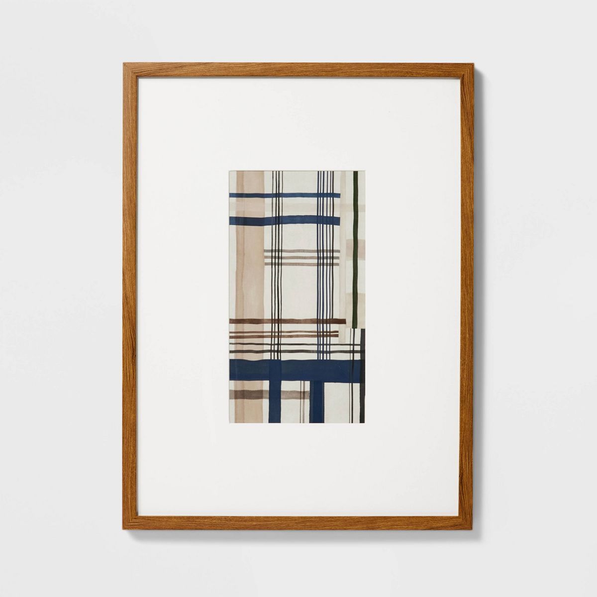 18" x 24" Stripe Color Block Abstract Framed Under Plexi - Threshold™ designed with Studio McGe... | Target