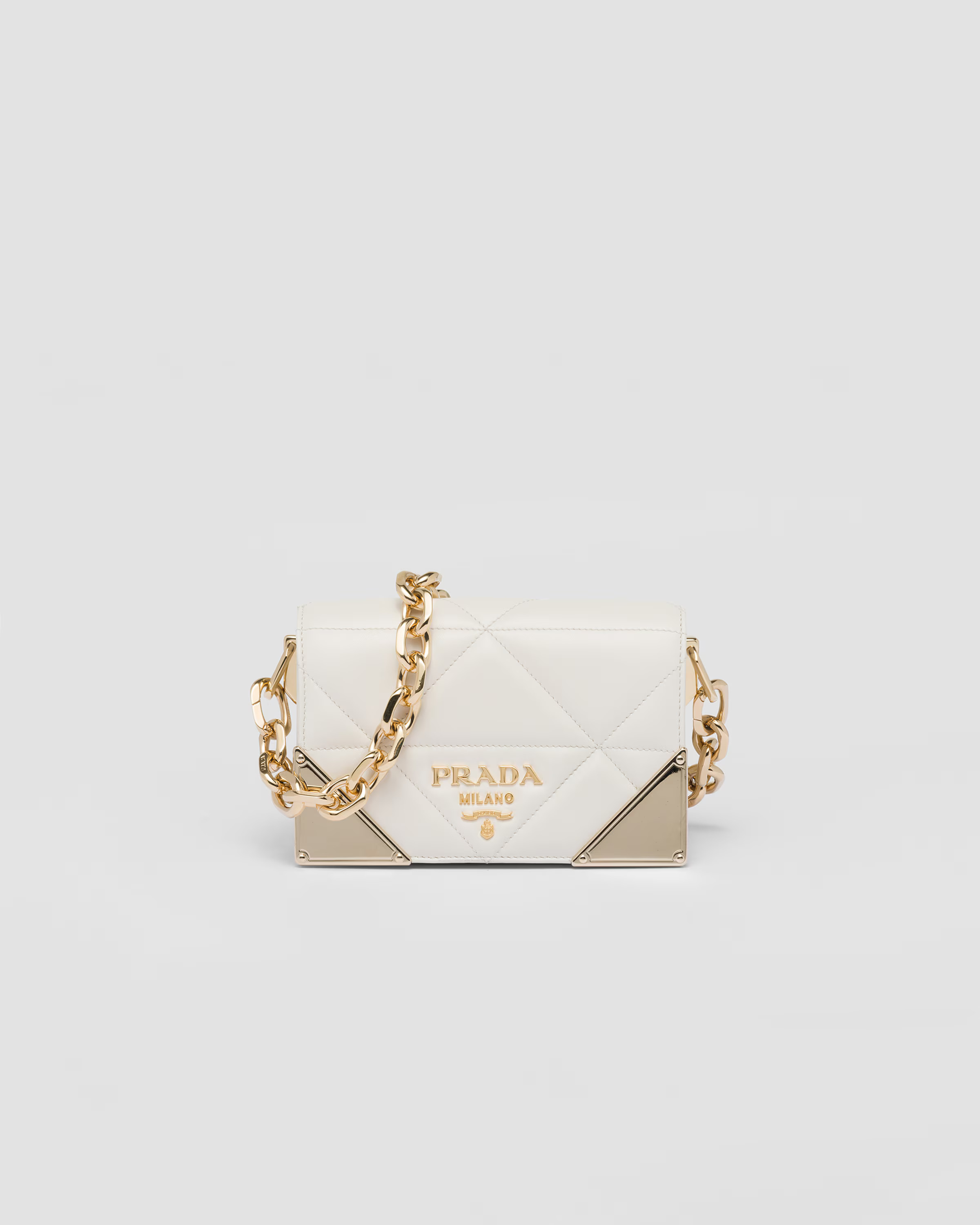 Quilted nappa leather shoulder bag | Prada Spa US