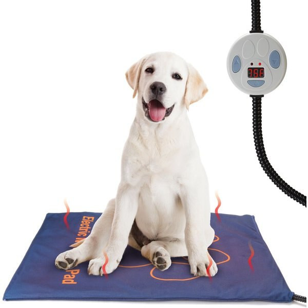 Ownpets Electric Temperature Adjustable Dog & Cat Heating Pad, Blue, Large | Chewy.com