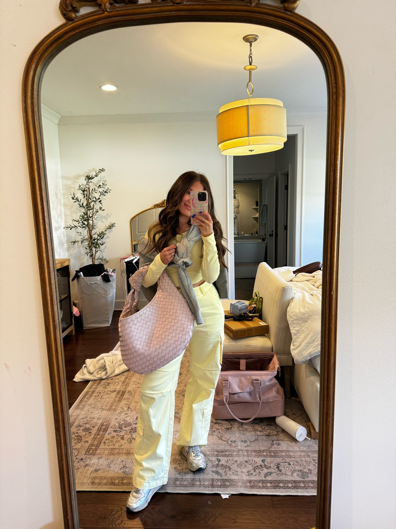 Target top and bottoms (wild fable) purse is anthro sweatshirt is Carly Jean (linking similar from them- this exact is sold out). 

Seasonal, monochrome, pop of color, woven tote, spring, summer, work wear, on the go, busy mom, working 

#LTKworkwear #LTKSeasonal #LTKshoecrush