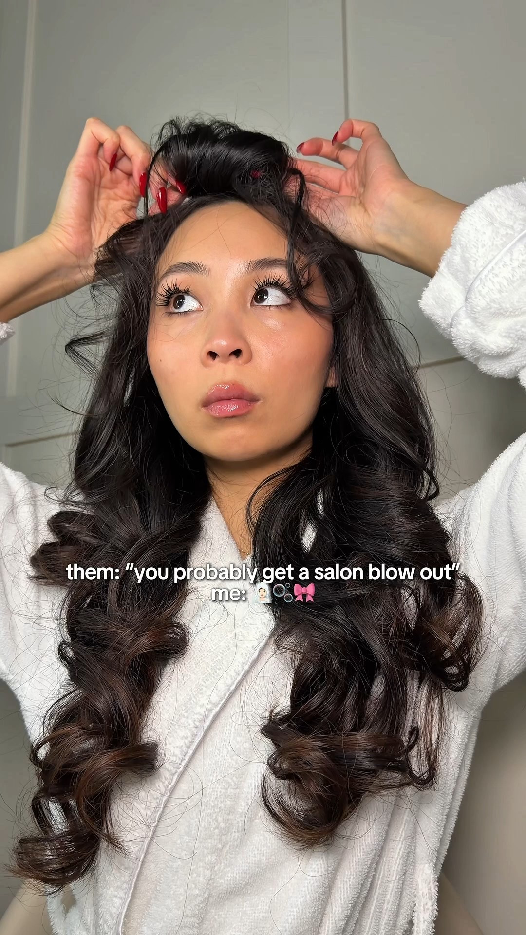 at home diy salon blow out hairstyle look!! this voluminous hairstyle usually lasts me 3-4 days.

the key is to clamp your top layers after the Dyson airwrap ✨🙆🏻‍♀️

#LTKgrwm #LTKselfcare #LTKBeauty