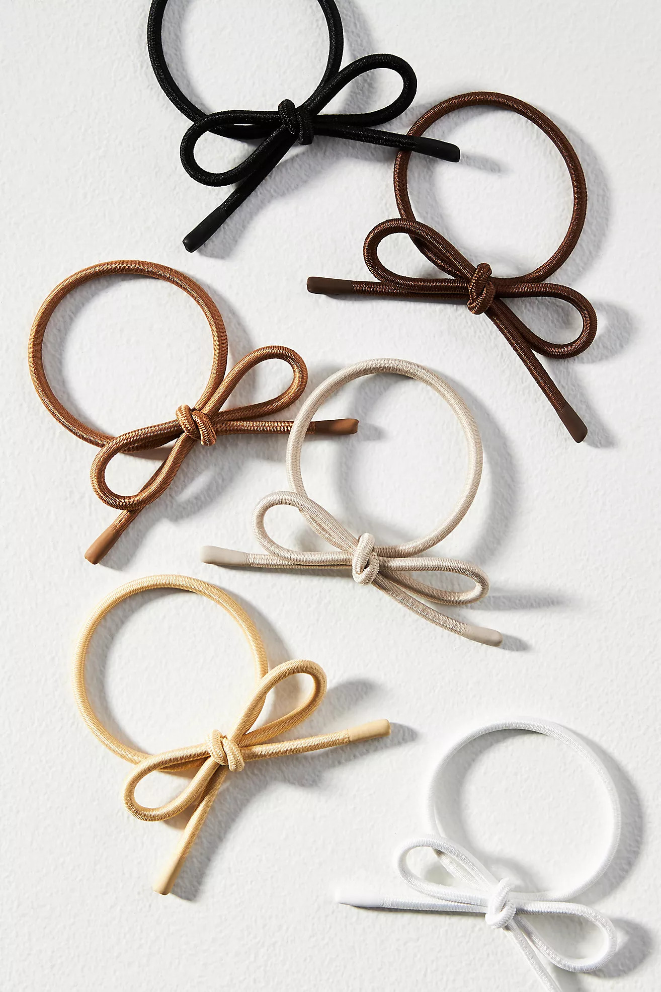 Bow Ponytail Holders, Set of 6 | Anthropologie (US)