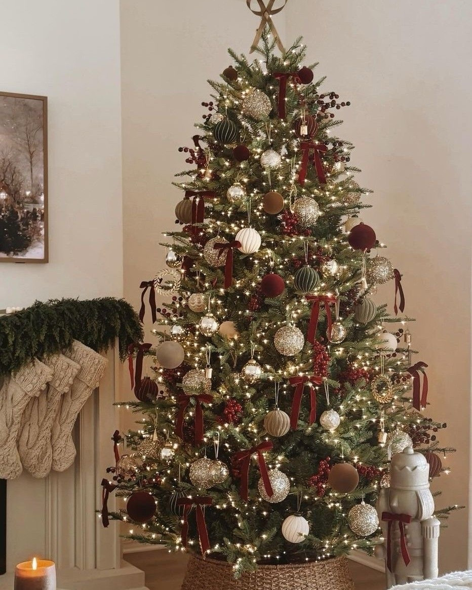 Gorgeous burgundy Christmas and neutral Christmas decor links 🇨🇦 and 🇺🇸 for some!

Burgundy ornaments, big bow, tree skirt, vintage bells, Christmas decor 

#LTKholiday #LTKhome #LTKcanada
