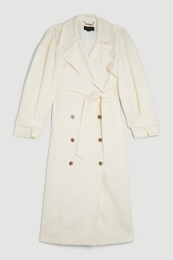 Tailored Relaxed Belted Trench Coat | Karen Millen US
