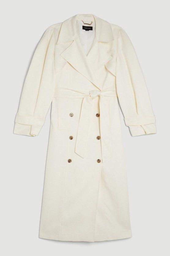 Tailored Relaxed Belted Trench Coat | Karen Millen US