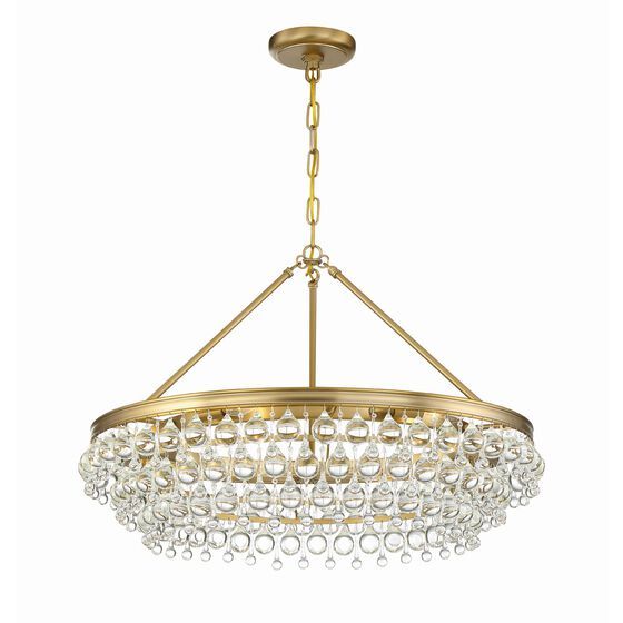 Calypso 30 Inch 6 Light Chandelier by Crystorama | 1800 Lighting