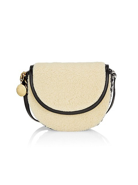 Stella McCartney Frayme Vegan Shearling Flap Shoulder Bag | Saks Fifth Avenue