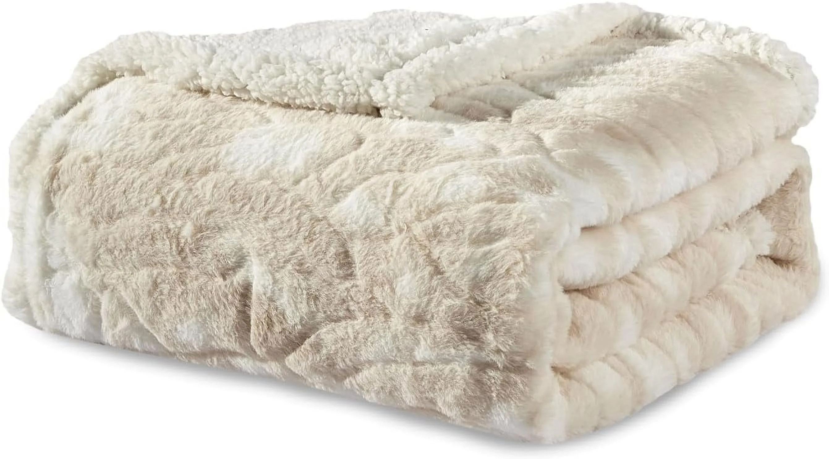 All-Season Blanket- Plush- Decorative Throw, Perfect for Lounging, 50 x 60 inches, Alaska Beige S... | Walmart (US)