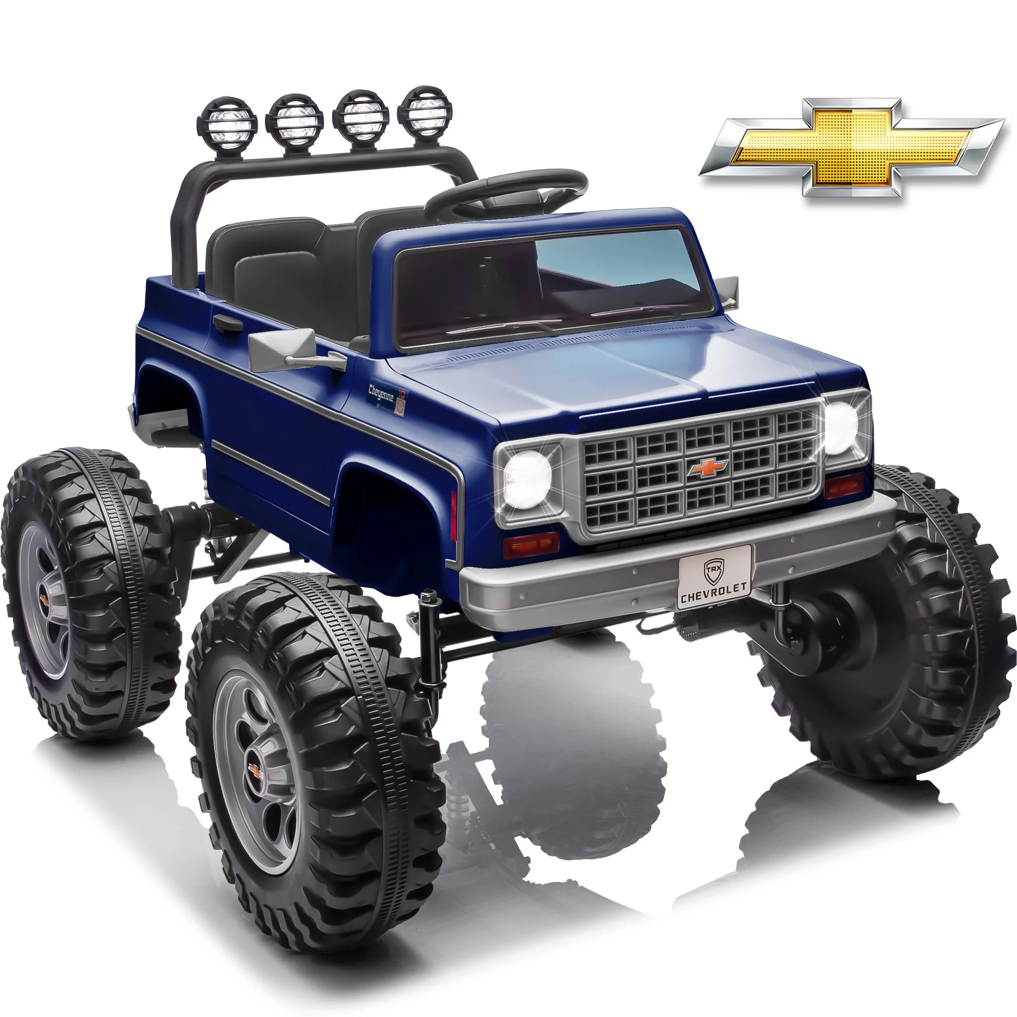 Joyracer Chevrolet Cheyenne 24V Ride Ons, Electric Truck for Kids, Power Car Wheels, Outdoor Toy ... | Walmart (US)