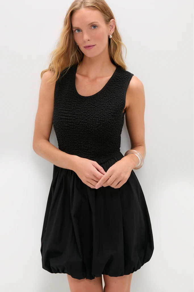 Black Smocked Marisa Dress | Tuckernuck (US)