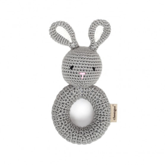 Cheengoo Bunny Ring Rattle | The Tot