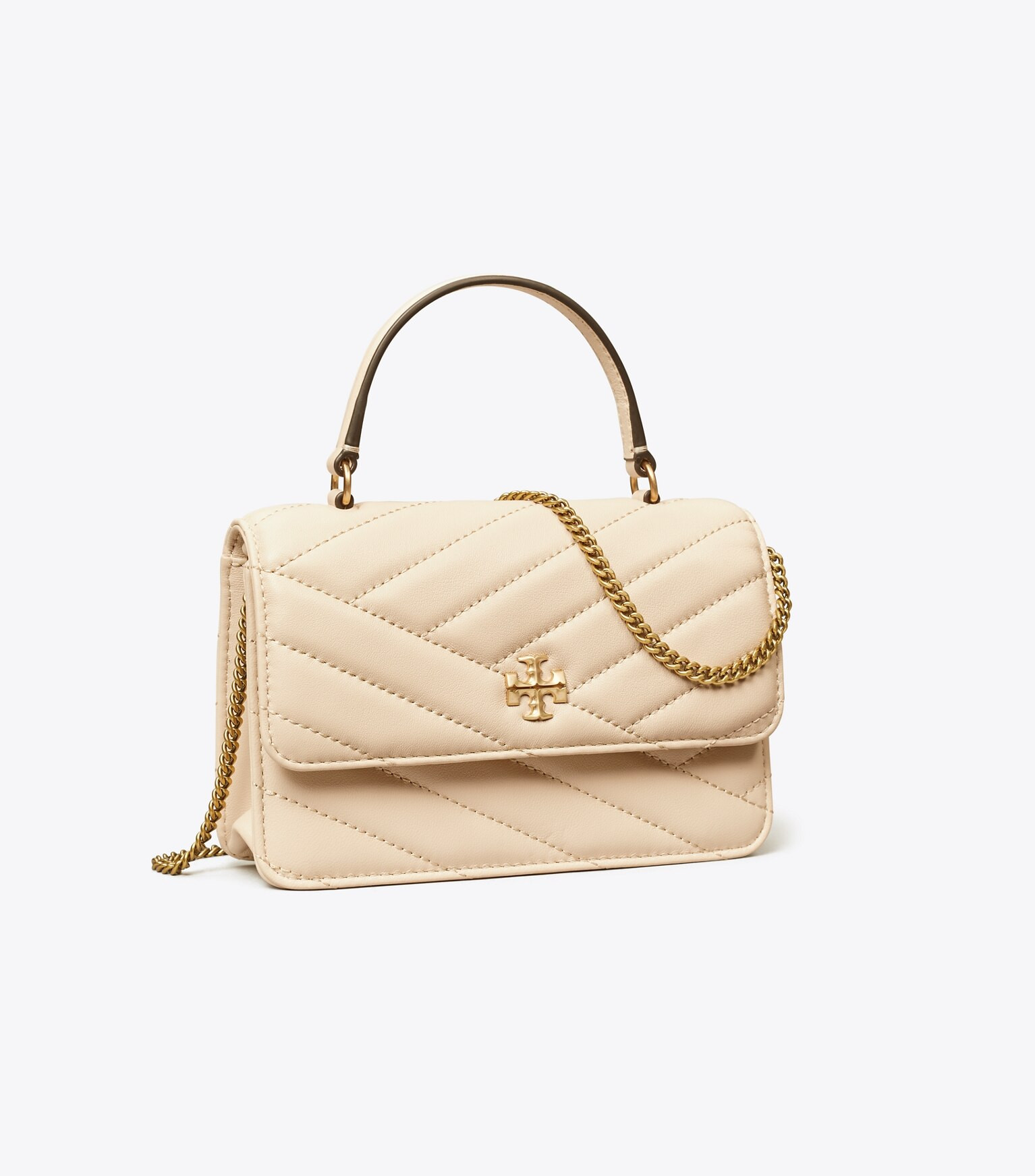 MINI KIRA CHEVRON TOP HANDLE CHAIN WALLET | Tory Burch (US)