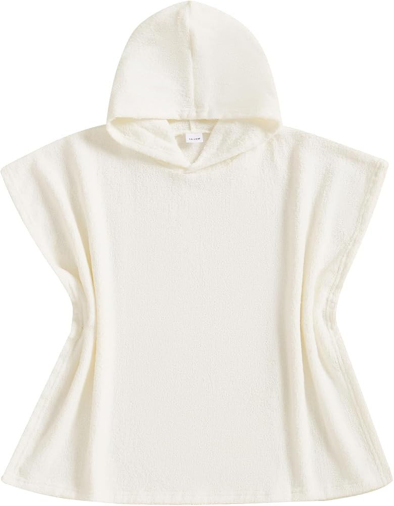 woshilaocai Toddler Swim Coverup Boy Girl Hooded Poncho Kid Baby Swimsuit Cover Up for Beach, Poo... | Amazon (US)