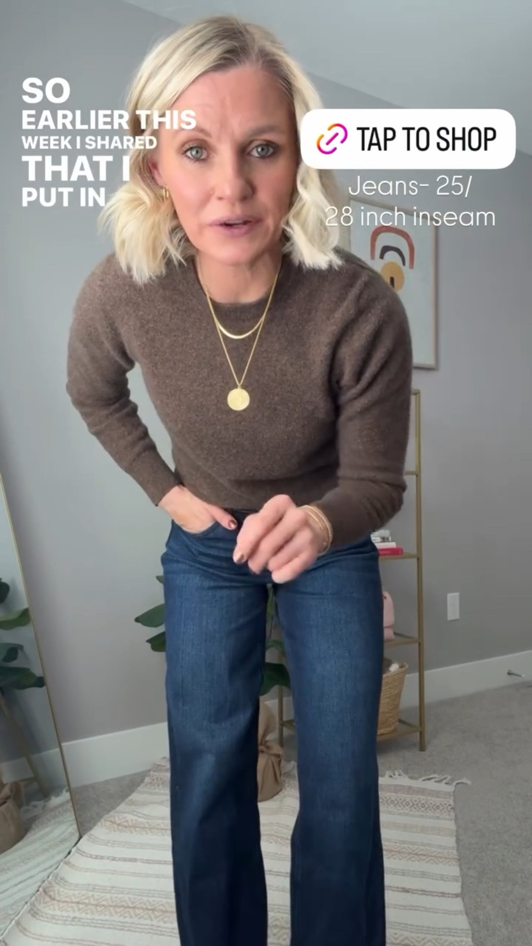 I’m loving the viral Bella stretch wide leg jeans from @onequince

Sweater- small
Jeans- 25/28 inch inseam

#LTKPetite #LTKFindsUnder100 #LTKSeasonal