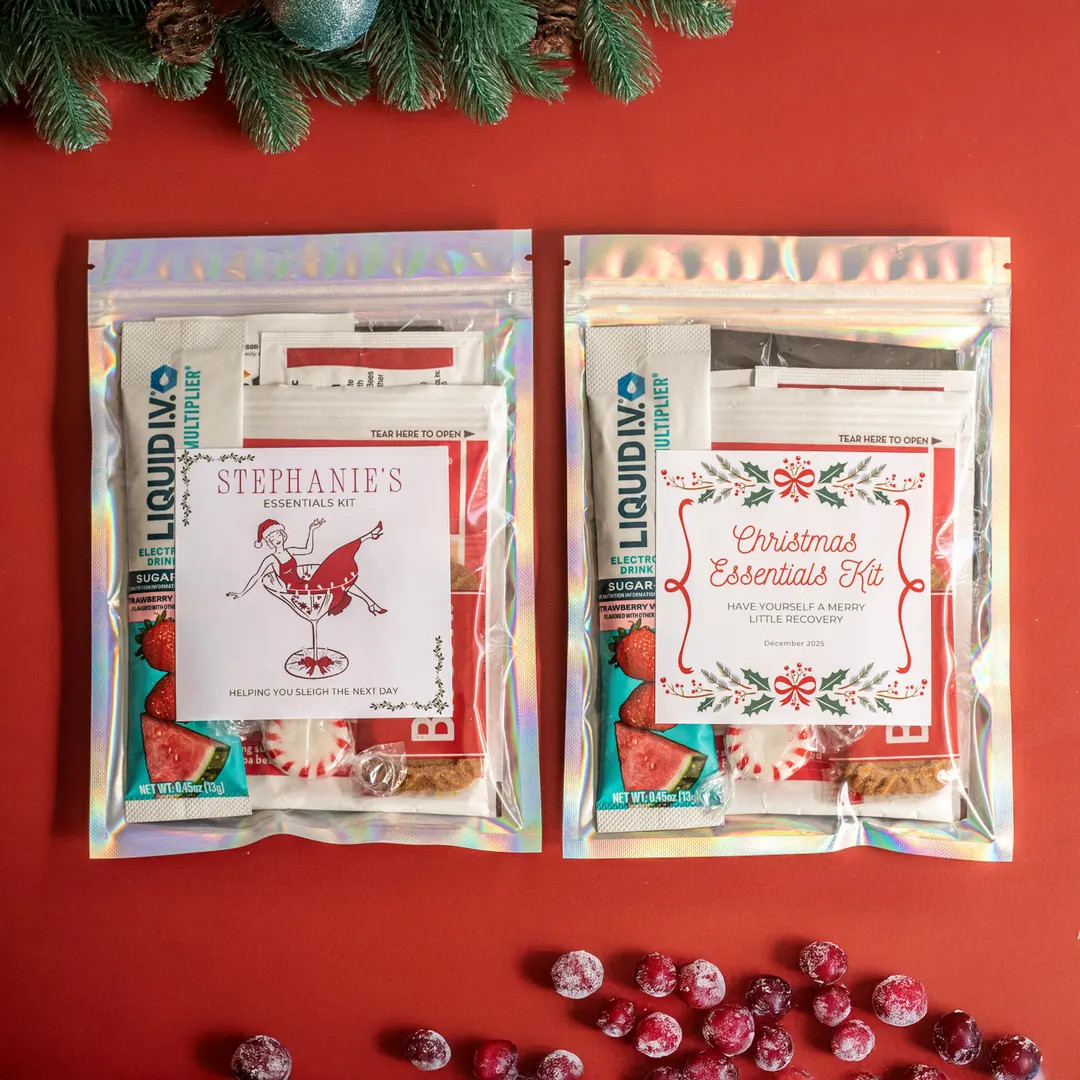 Christmas Recovery Kit | Hangover Favor, Secret Santa Gift | Etsy (US)
