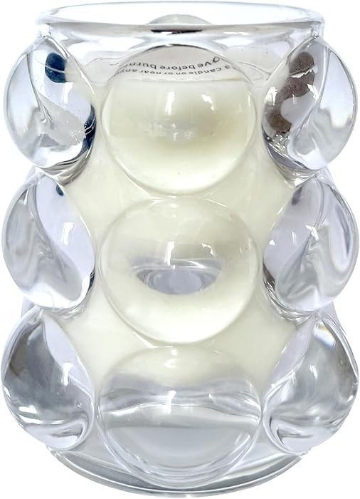 White Bubbles Glass SoyWax Scented Candle, Aromatherapy Jar Candles for Home Scented As a Christm... | Amazon (US)