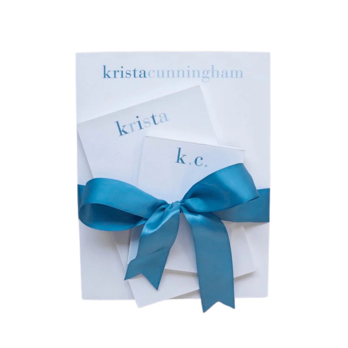 Set of Shaded Blues Personalized Notepads | The Well Appointed House, LLC