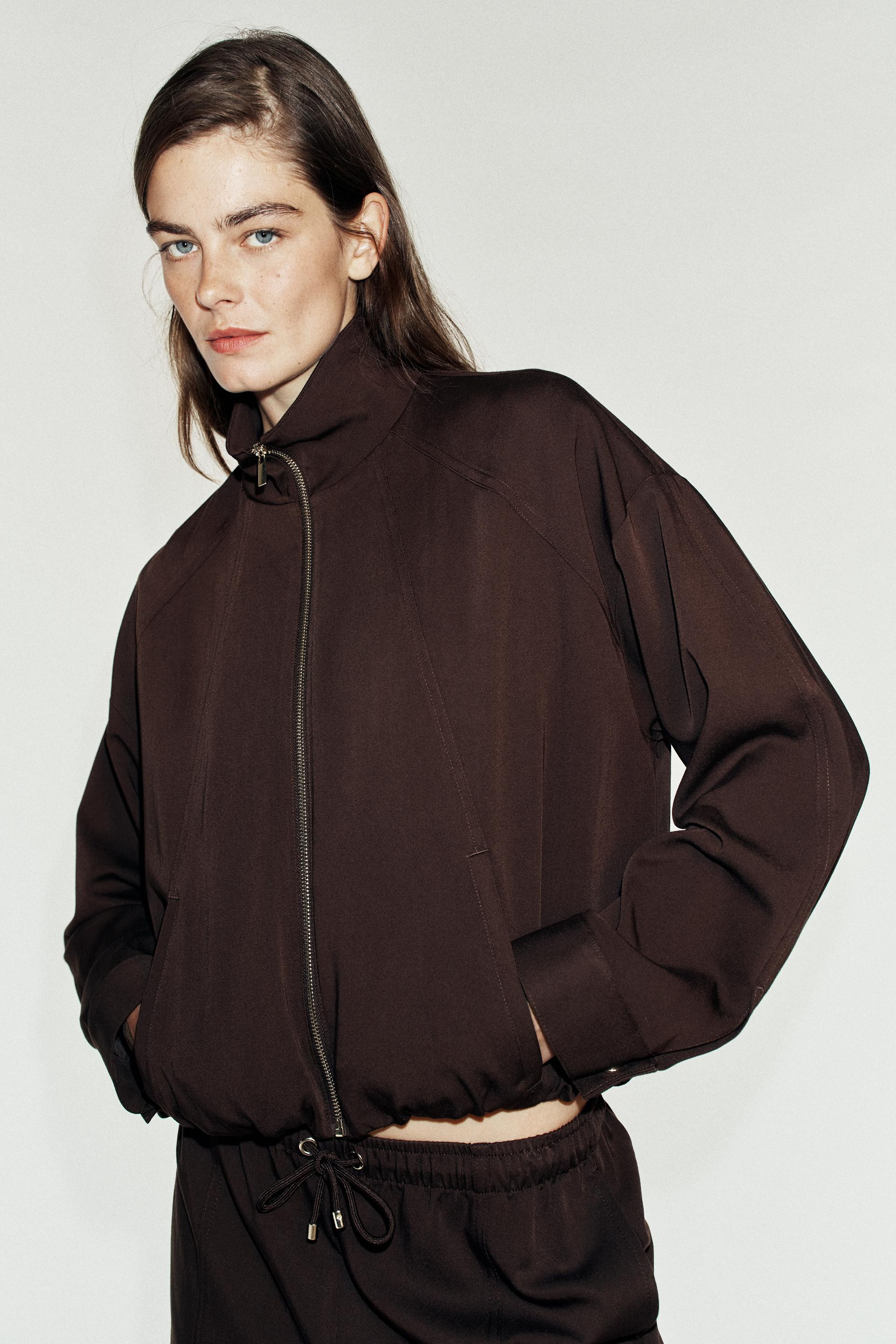 STAND-UP COLLAR BOMBER JACKET | Zara US