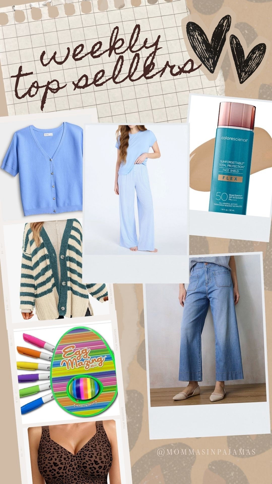 Bestsellers of the week
Amazon Easter egg decorating kit, striped oversized cardigan, wireless bra that actually lifts the girls, favorite tinted sunscreen; Kohls light blue cardigan, short girl approved jeans; Walmart pajama separates (so soft) 

#LTKPetite #LTKSaleAlert #LTKMidsize