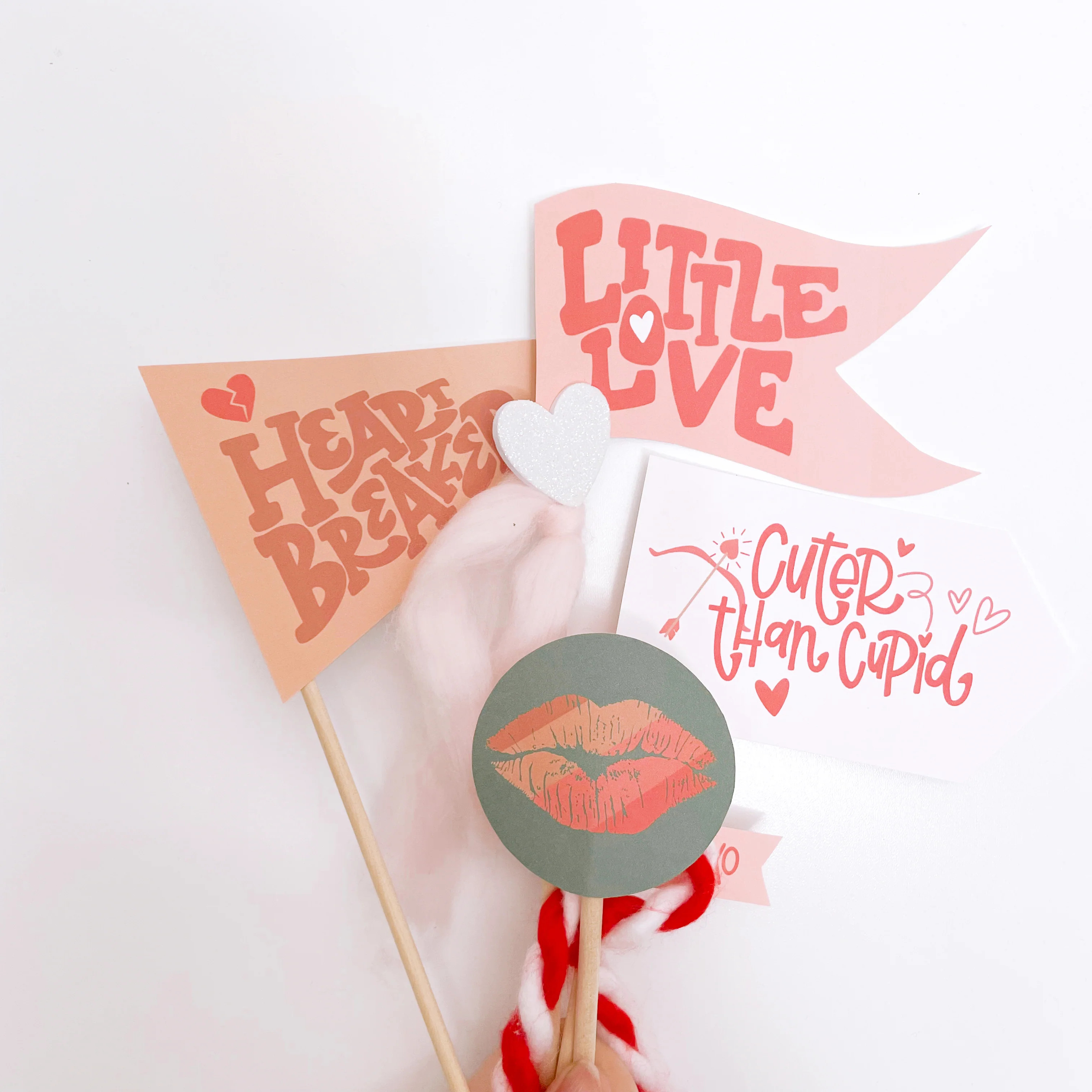Cuter than Cupid | Tags and Flags | The Letter Vee