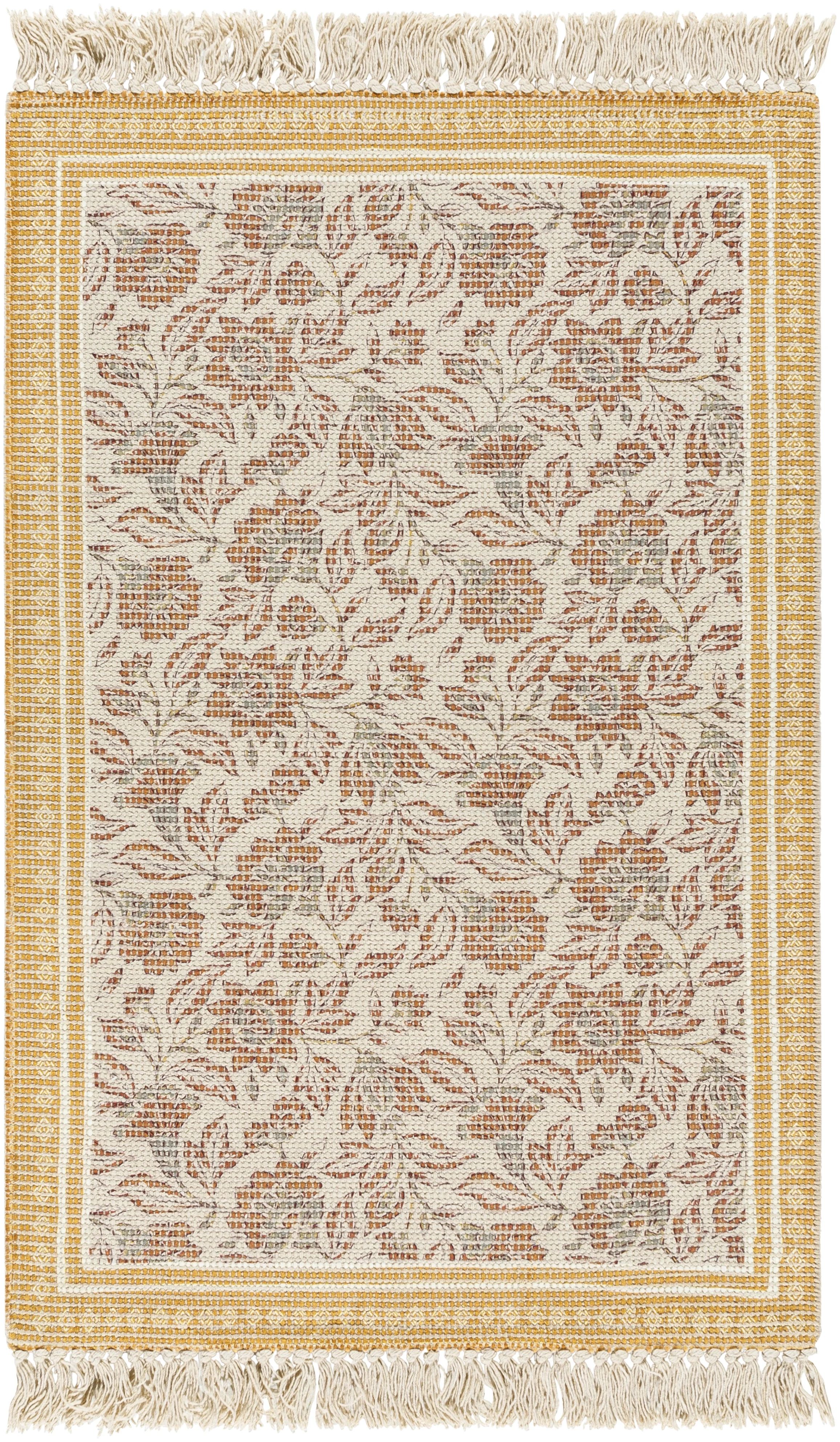 Better Homes and Gardens Yellow Floral Accent Rug | Walmart (US)