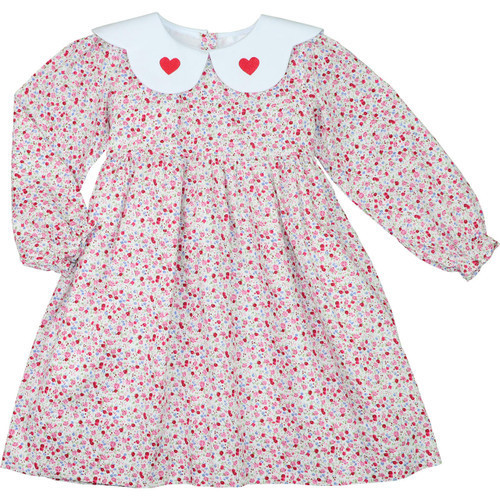 Pink Liberty Scalloped Heart Dress | Cecil and Lou
