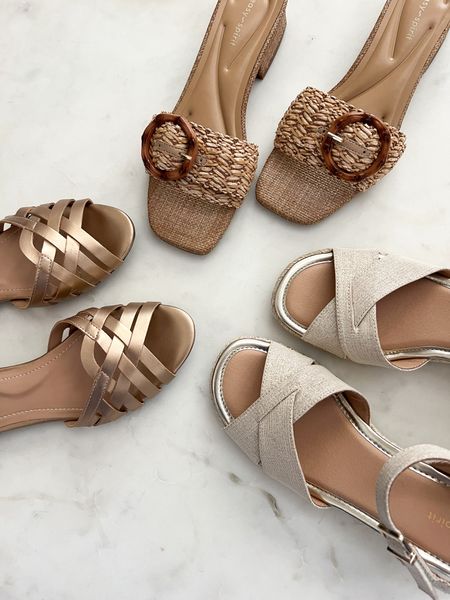 Comfy sandals for summer. Trendy metallics and raffia slides! 
Discount code: CINDY20

#LTKshoecrush #LTKfindsunder100 #LTKSeasonal