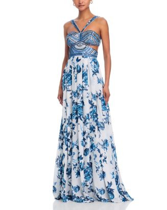 L'AGENCE Annistyn Embellished Floral Gown  | Bloomingdale's Women | Bloomingdale's (US)