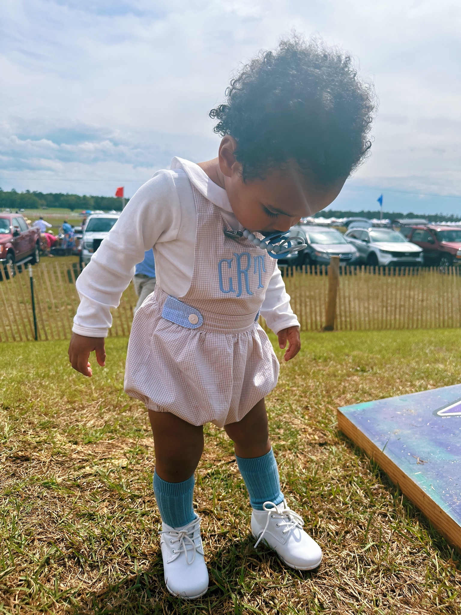 Monogram bubble and tall socks. Easter outfit, church outfit, baby Easter 

#LTKunder50 #LTKSeasonal #LTKbaby