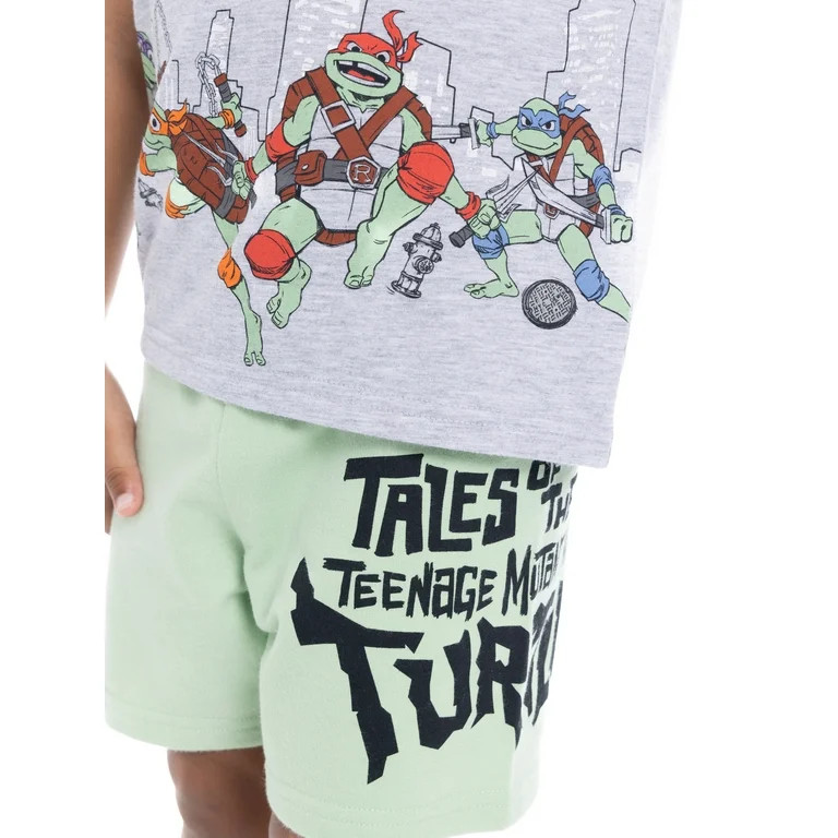 Teenage Mutant Ninja Turtles Toddler Graphic Tee and Shorts Set, 2-Piece, Sizes 12M-5T | Walmart (US)