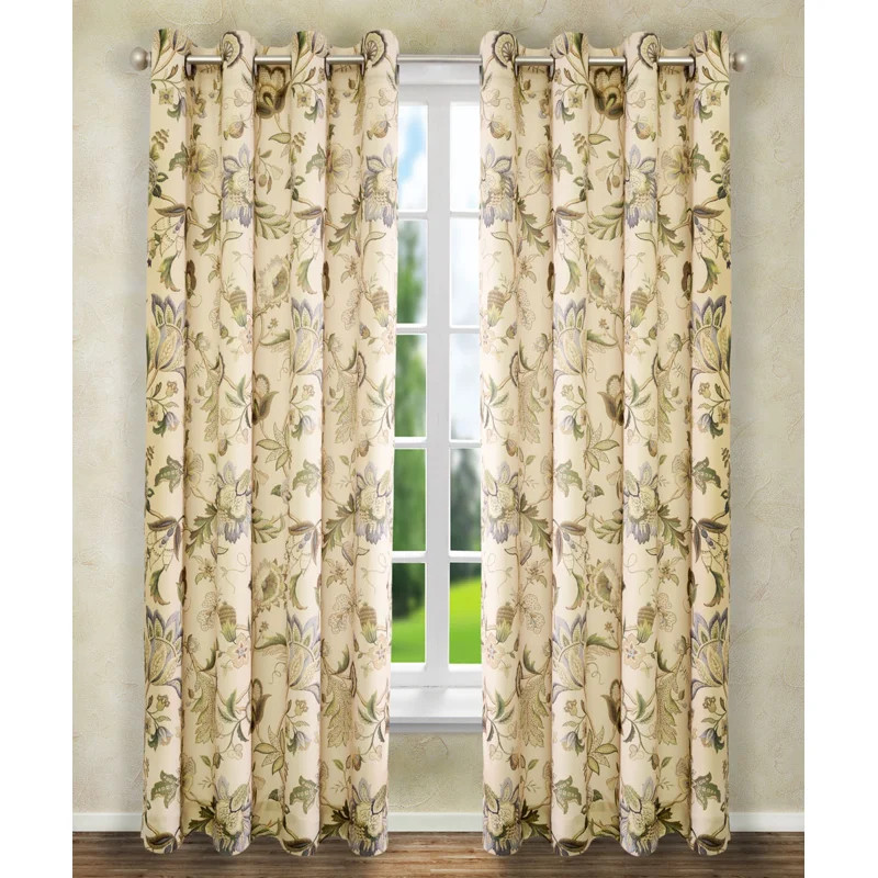 Jorma Floral Sheer Grommet Single Curtain Panel | Wayfair Professional