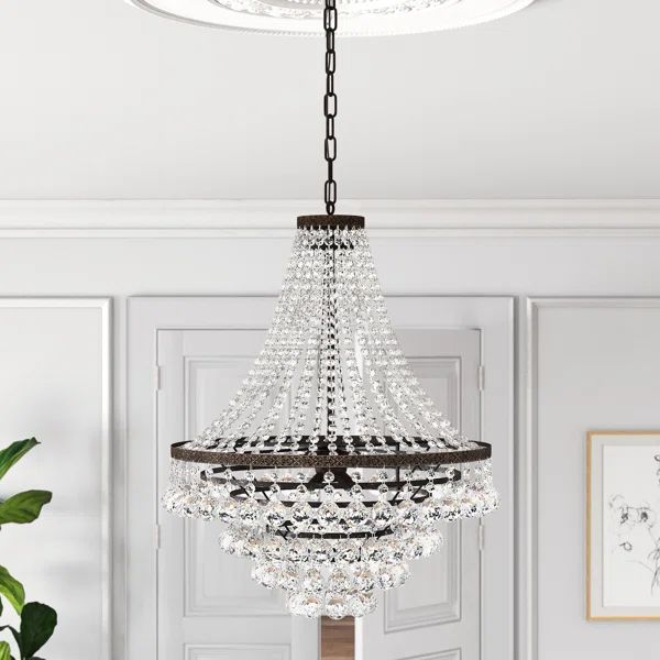 Breanna 7 - Light Unique / Statement Tiered Chandelier with Crystal Accents | Wayfair North America