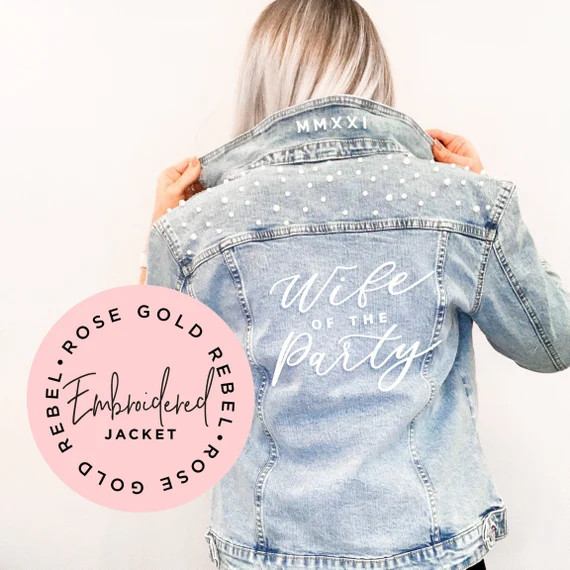 Custom Jean Jacket Embroidered Jean Jacket Denim Jacket | Etsy | Etsy (US)