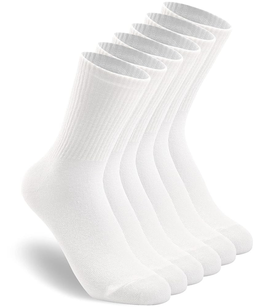 HAVE A TREE 3-6 Pack Womens Crew Lightweight Thin Casual Calf Socks Size 6-11 | Amazon (US)