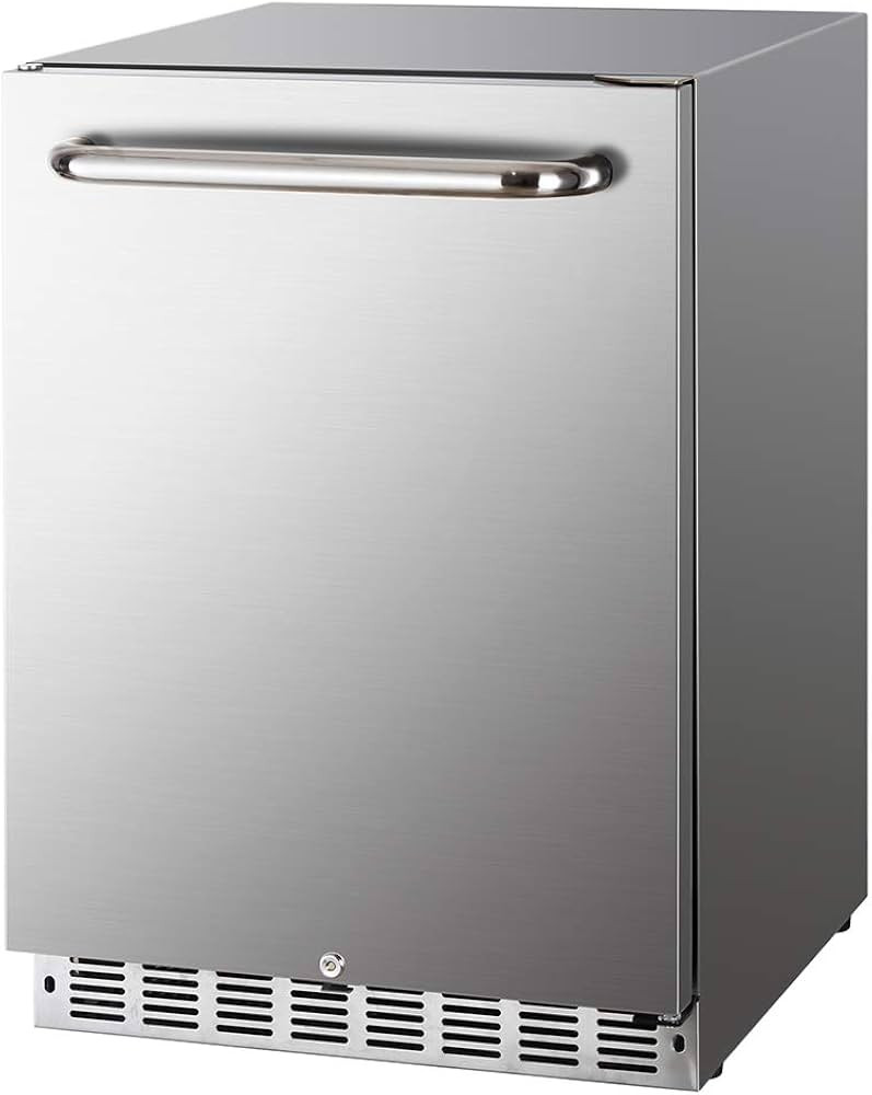HCK 5.12 Cu.Ft 161 cans Indoor/Outdoor Refrigerator, Built-in Beverage Cooler with Reversible Doo... | Amazon (US)