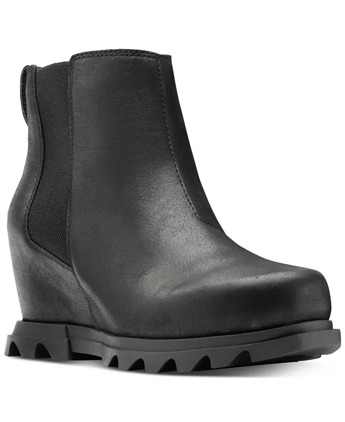Women's Joan of Artic Wedge III Lug Sole Chelsea Booties | Macy's