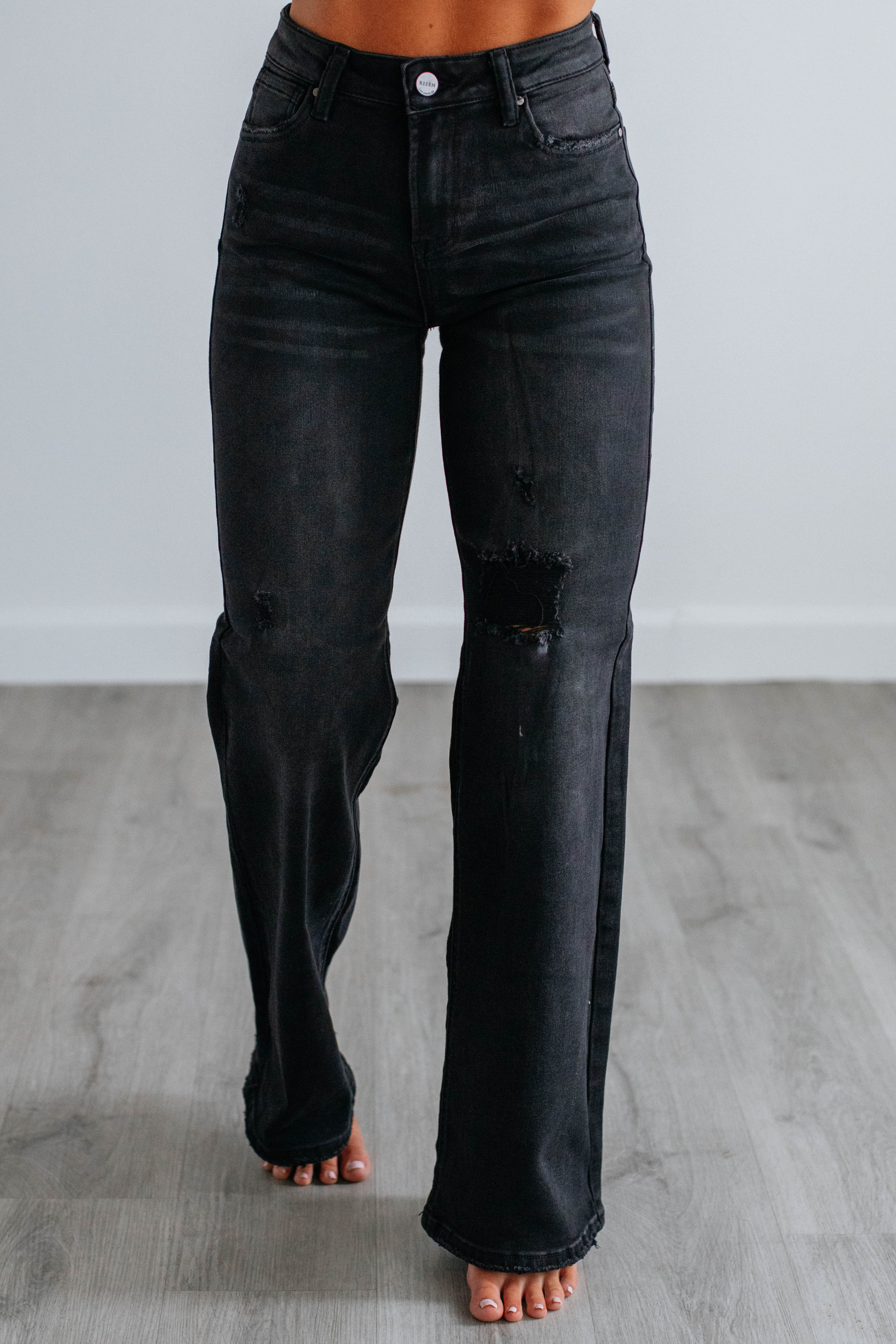 Joni Risen Jeans - Vintage Black 15/32 / 32.5" | Wild Oak Boutique