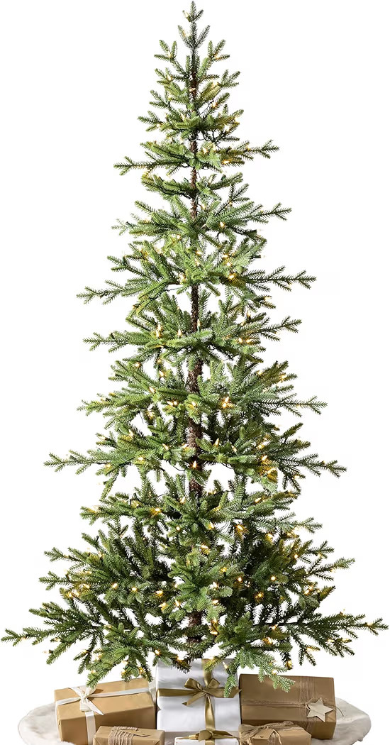 Balsam Hill 7ft Pre-Lit Alpine Christmas Tree - Sparse Artificial Christmas Tree with 300 Clear L... | Amazon (US)