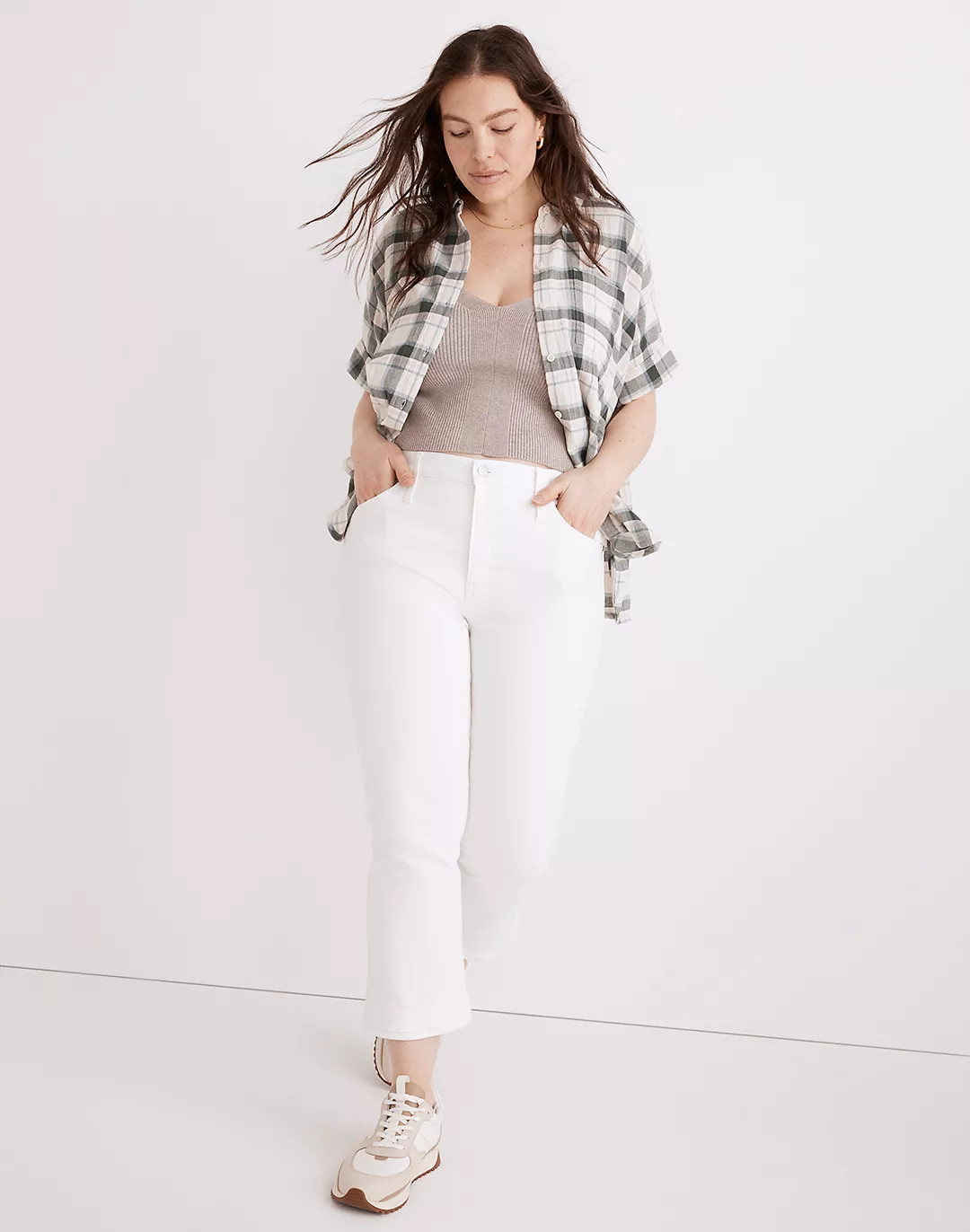 Cali Demi-Boot Jeans in Pure White | Madewell