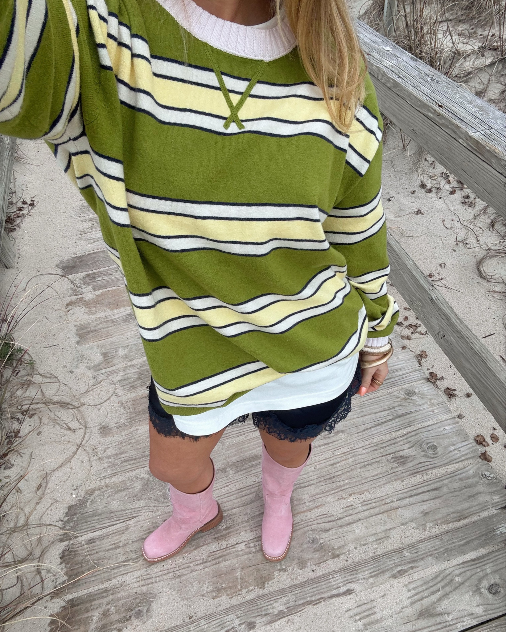 shirt in a xs and shorts in a small 🌼🧚🏼🌸 the detailing in these shorts are my favorite! lace lace lace all 2026 

#LTKootd #LTKgrwm #LTKValentine