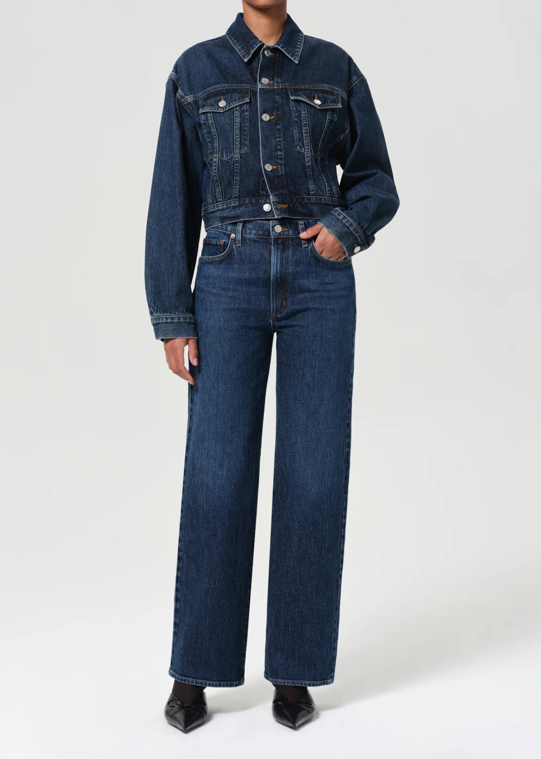 Harper Straight Jean (Stretch) in Echo | AGOLDE